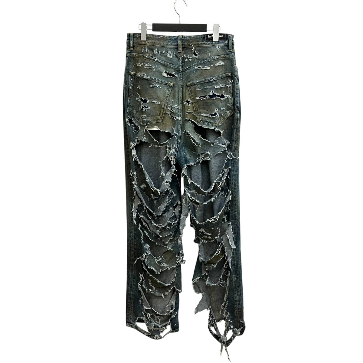 BALENCIAGA SUPER DESTROYED BAGGYデニムパンツ745248 古着・中古-2枚目のアイテム画像