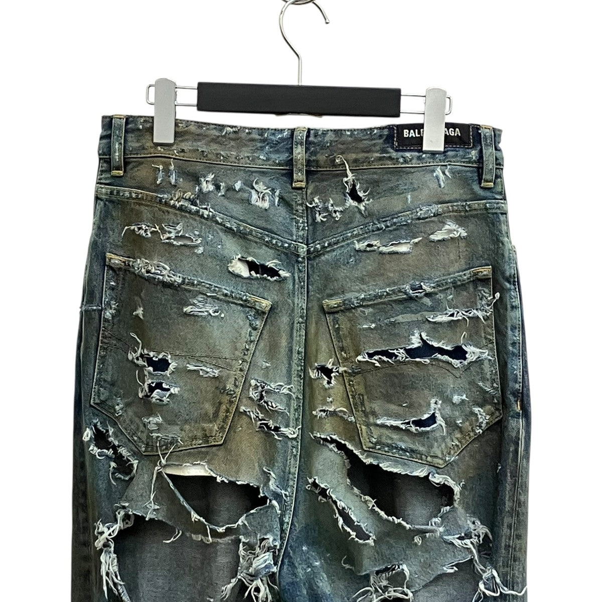 BALENCIAGA SUPER DESTROYED BAGGYデニムパンツ745248 古着・中古-4枚目のアイテム画像