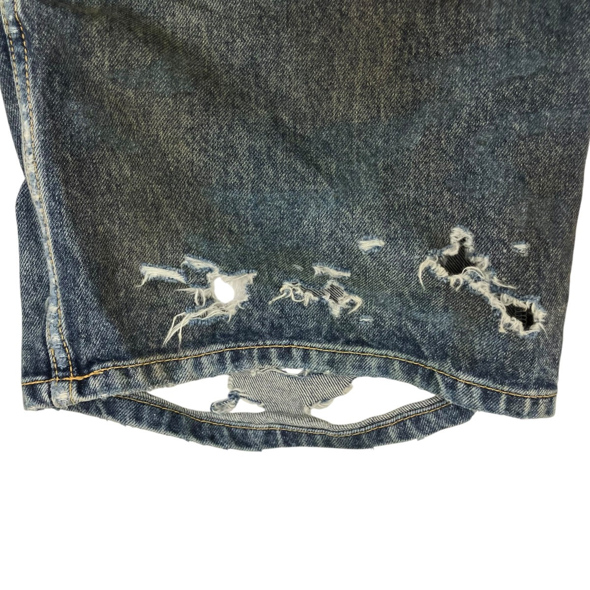 BALENCIAGA SUPER DESTROYED BAGGYデニムパンツ745248 古着・中古-8枚目のアイテム画像