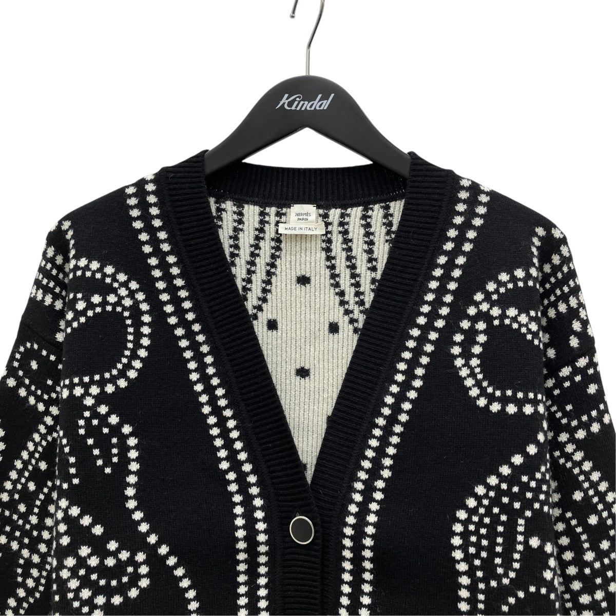 HERMES ニットカーディガン3E2711D8 古着・中古-3枚目のアイテム画像