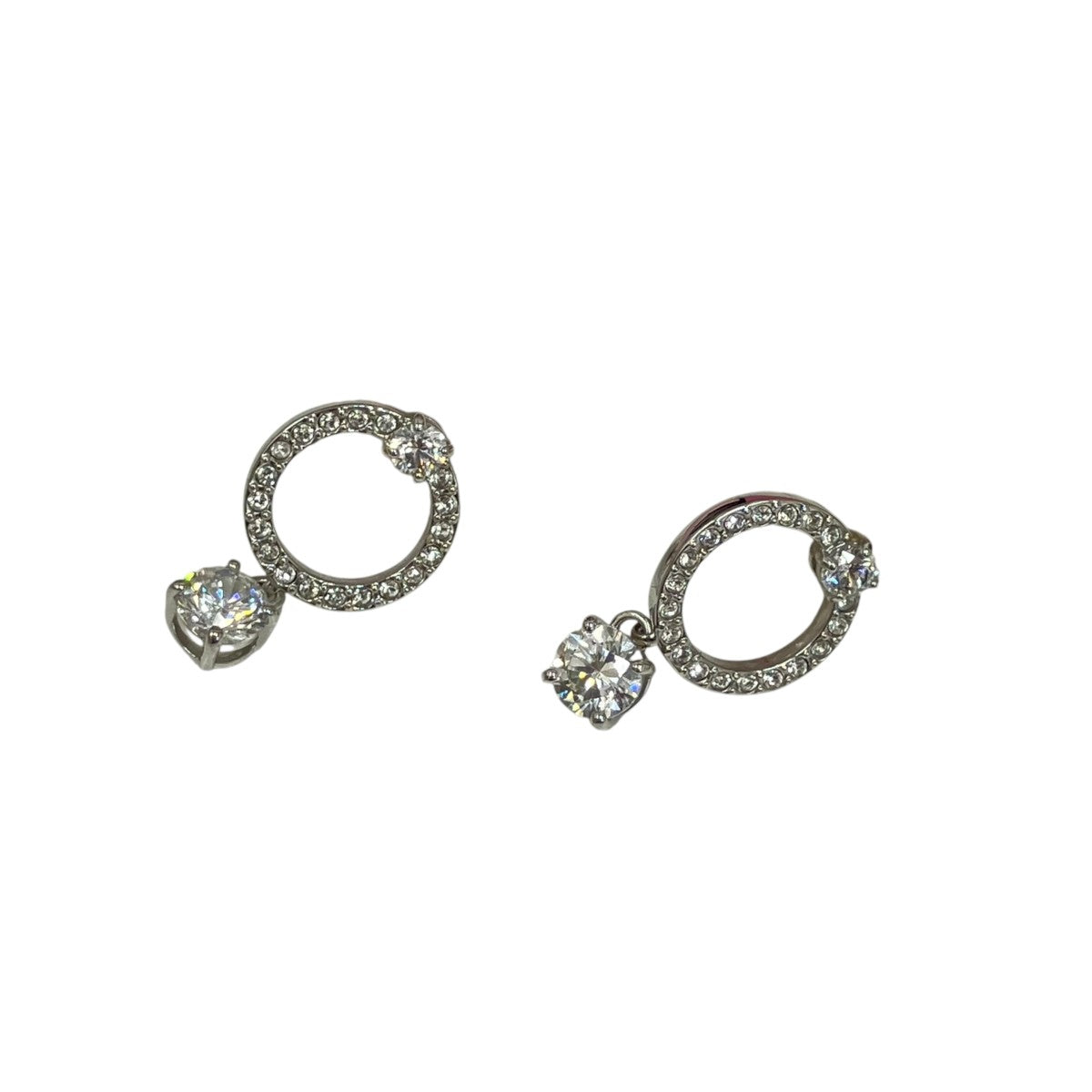 SWAROVSKI Attract Circleピアス 古着・中古-1枚目のアイテム画像