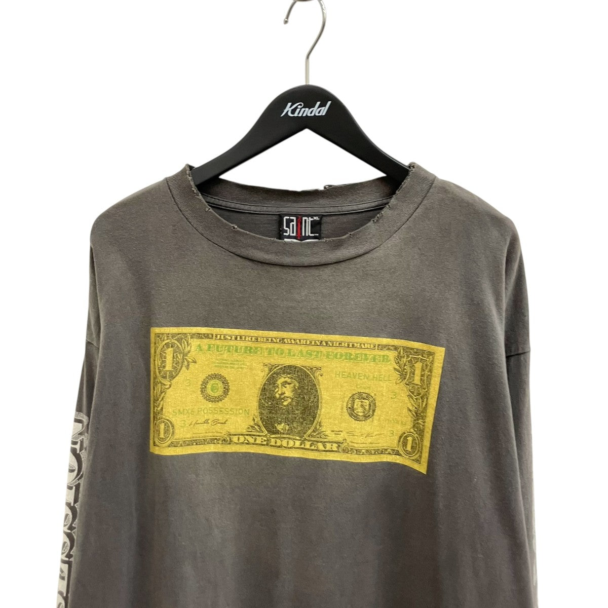 SAINT MICHAEL KMR LS TEE $ BLACK長袖TシャツSM-A22-0000-083 古着・中古-3枚目のアイテム画像