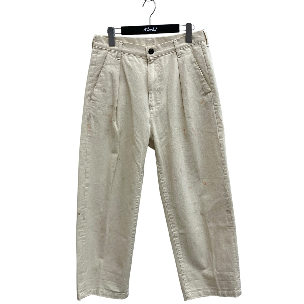ANCELLM PAINT CHINO TROUSERS BEIGEパンツANC-PT40 古着・中古-1枚目のアイテム画像