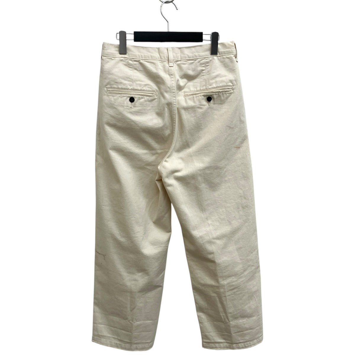 ANCELLM PAINT CHINO TROUSERS BEIGEパンツANC-PT40 古着・中古-2枚目のアイテム画像