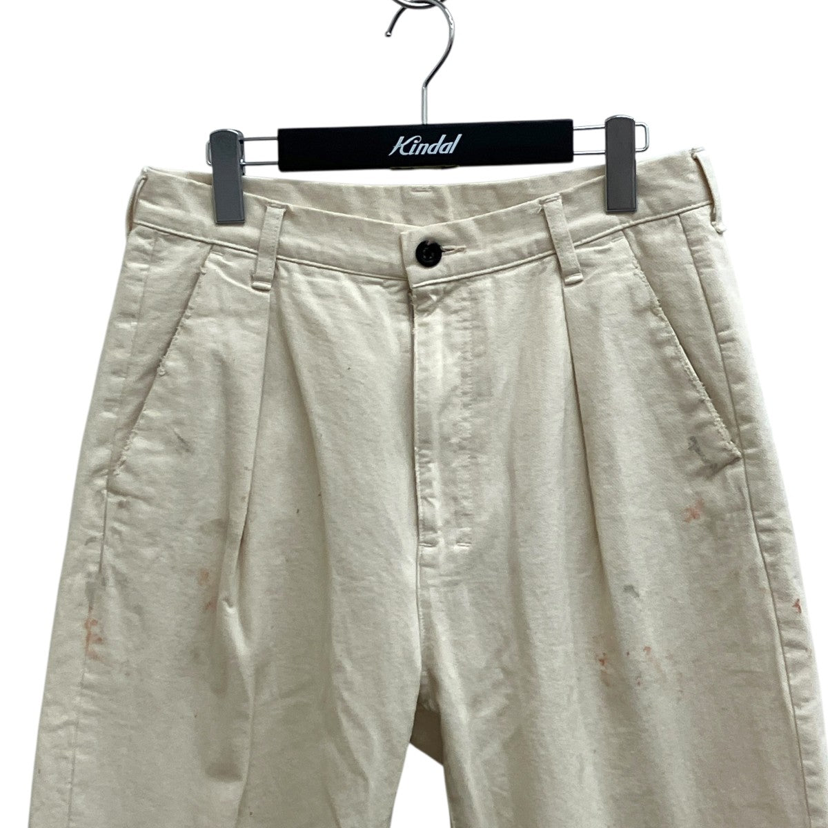 ANCELLM PAINT CHINO TROUSERS BEIGEパンツANC-PT40 古着・中古-3枚目のアイテム画像