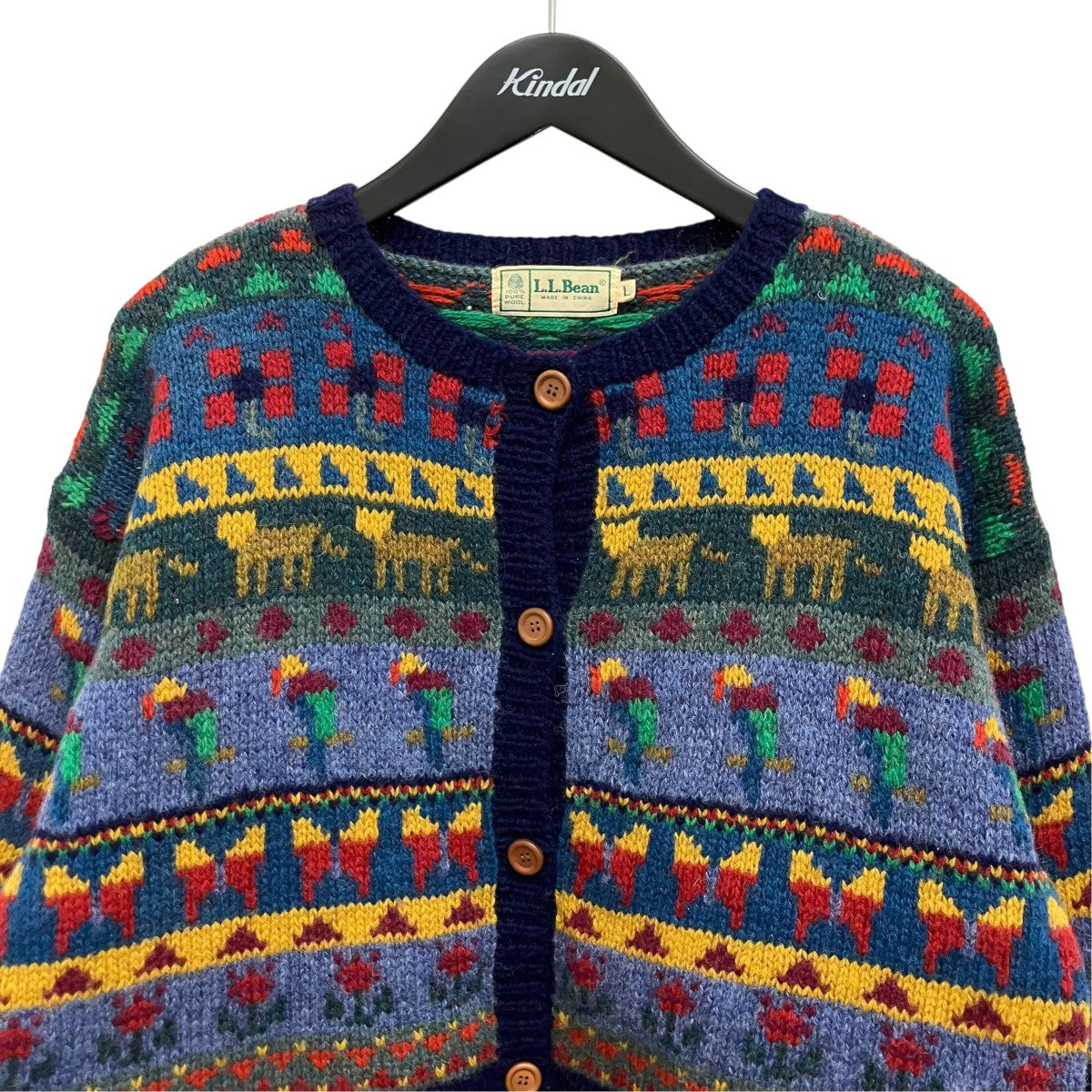 L．L．Bean ニットカーディガン 古着・中古-3枚目のアイテム画像