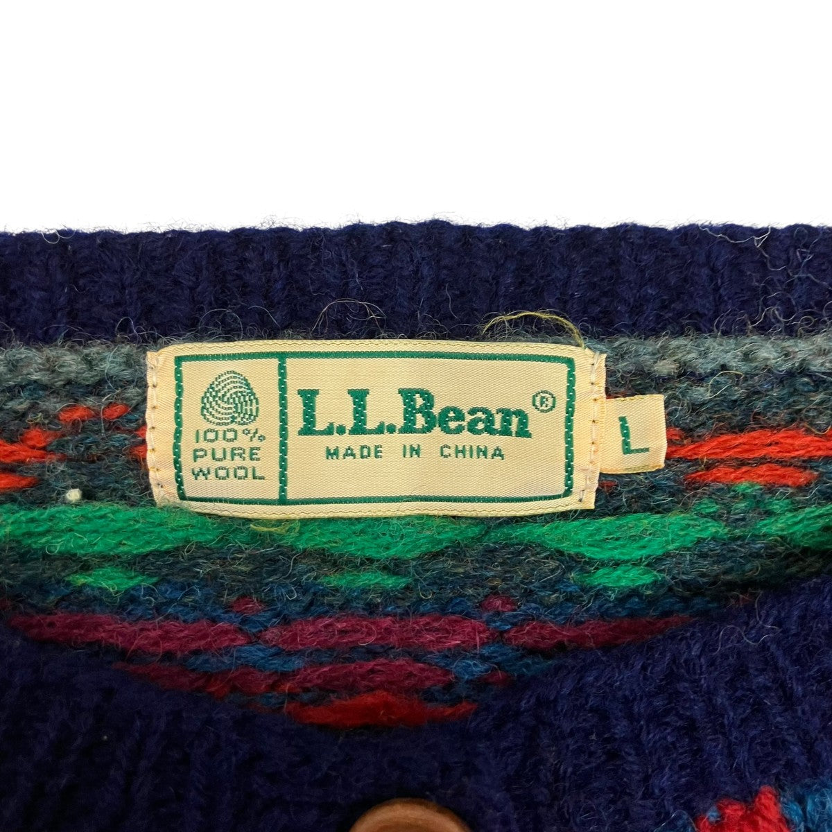 L．L．Bean ニットカーディガン 古着・中古-5枚目のアイテム画像