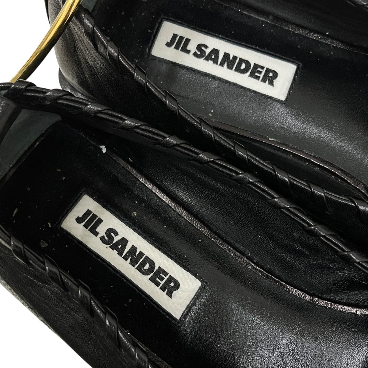 JIL SANDER(ジルサンダー) レザーシューズ ブラック サイズ 38(約24.5