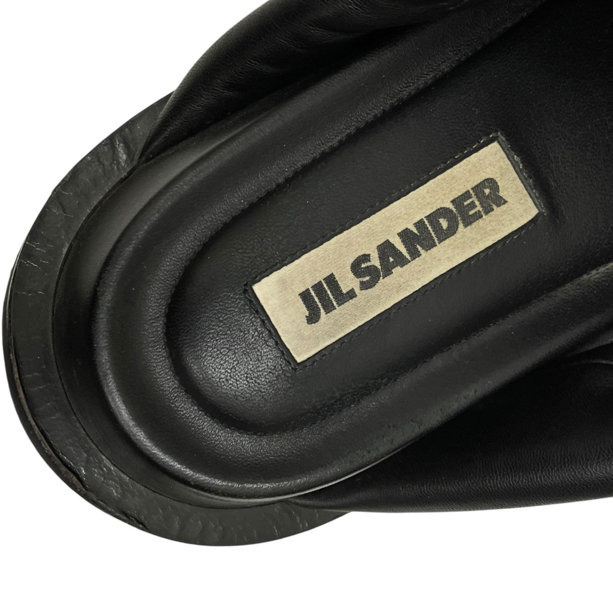JIL SANDER(ジルサンダー) サンダル ブラック サイズ 39(約26.0cm