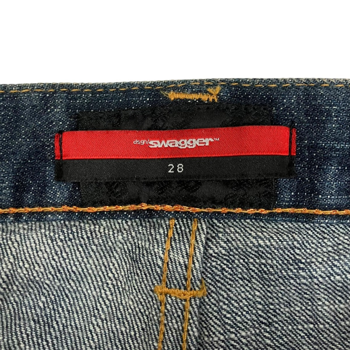 ペイントデニムパンツ