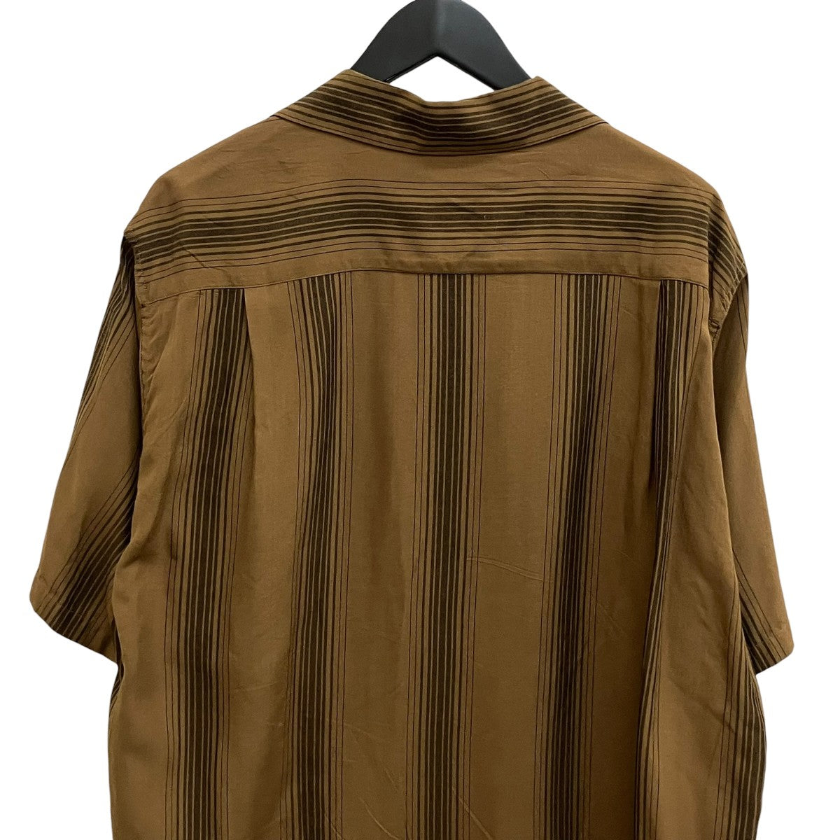 23SSSTRIPED OPEN COLLAR SHIRT半袖シャツ