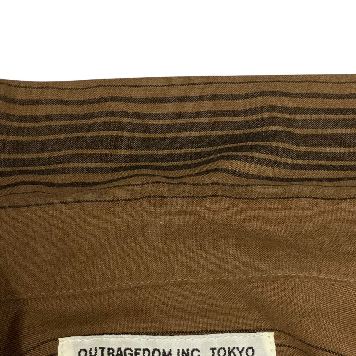 23SSSTRIPED OPEN COLLAR SHIRT半袖シャツ