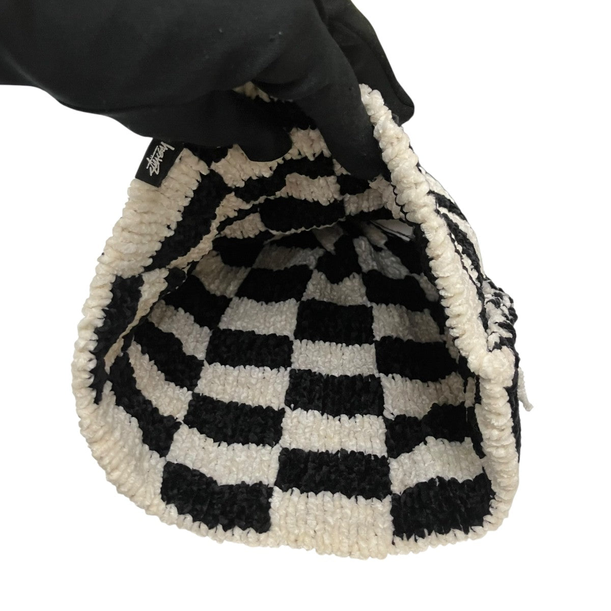 Crochet Checkered Beanieクロシェットチェックビーニー1321139