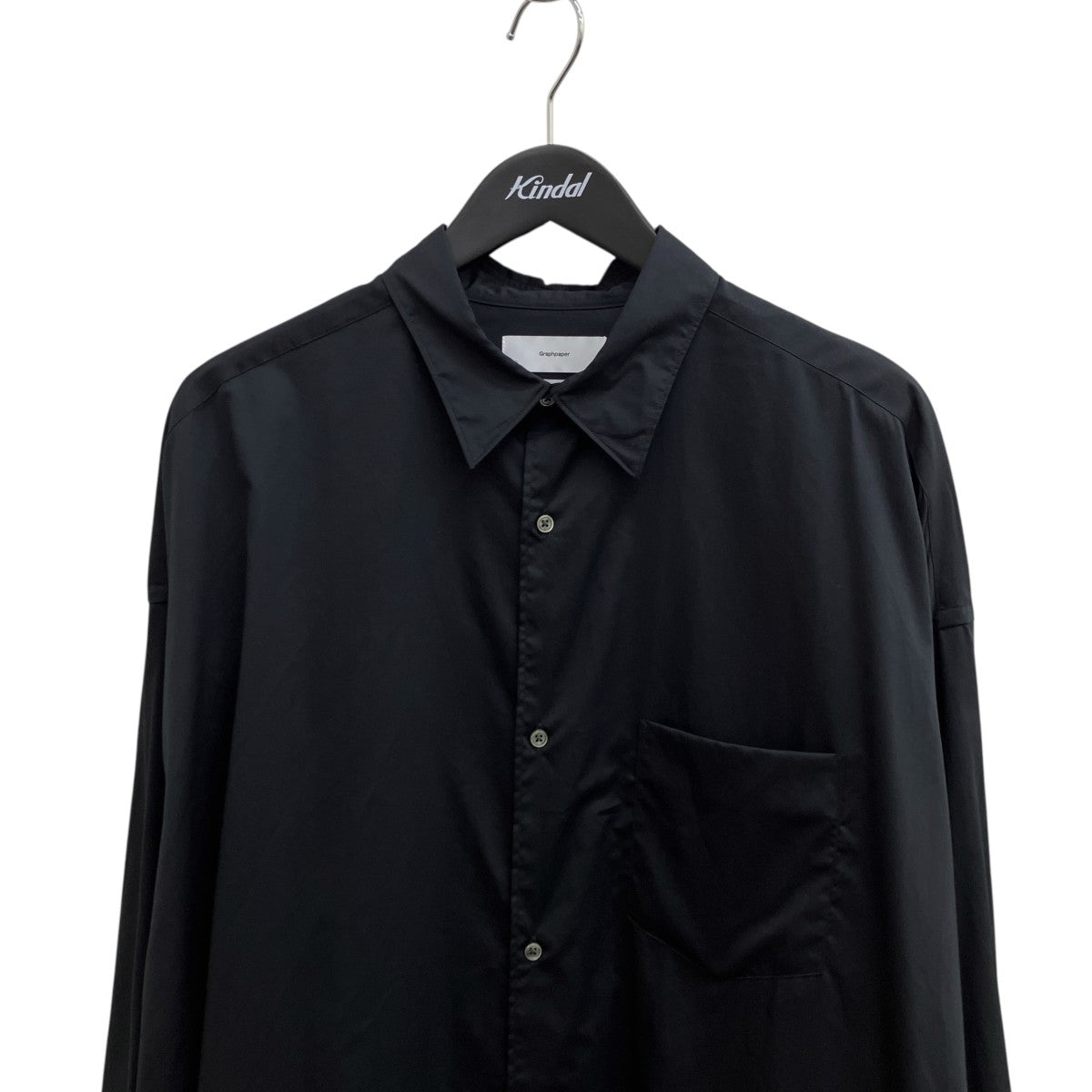 Silicon Poplin Oversized Regular Collar Shirt長袖シャツGM243-50144