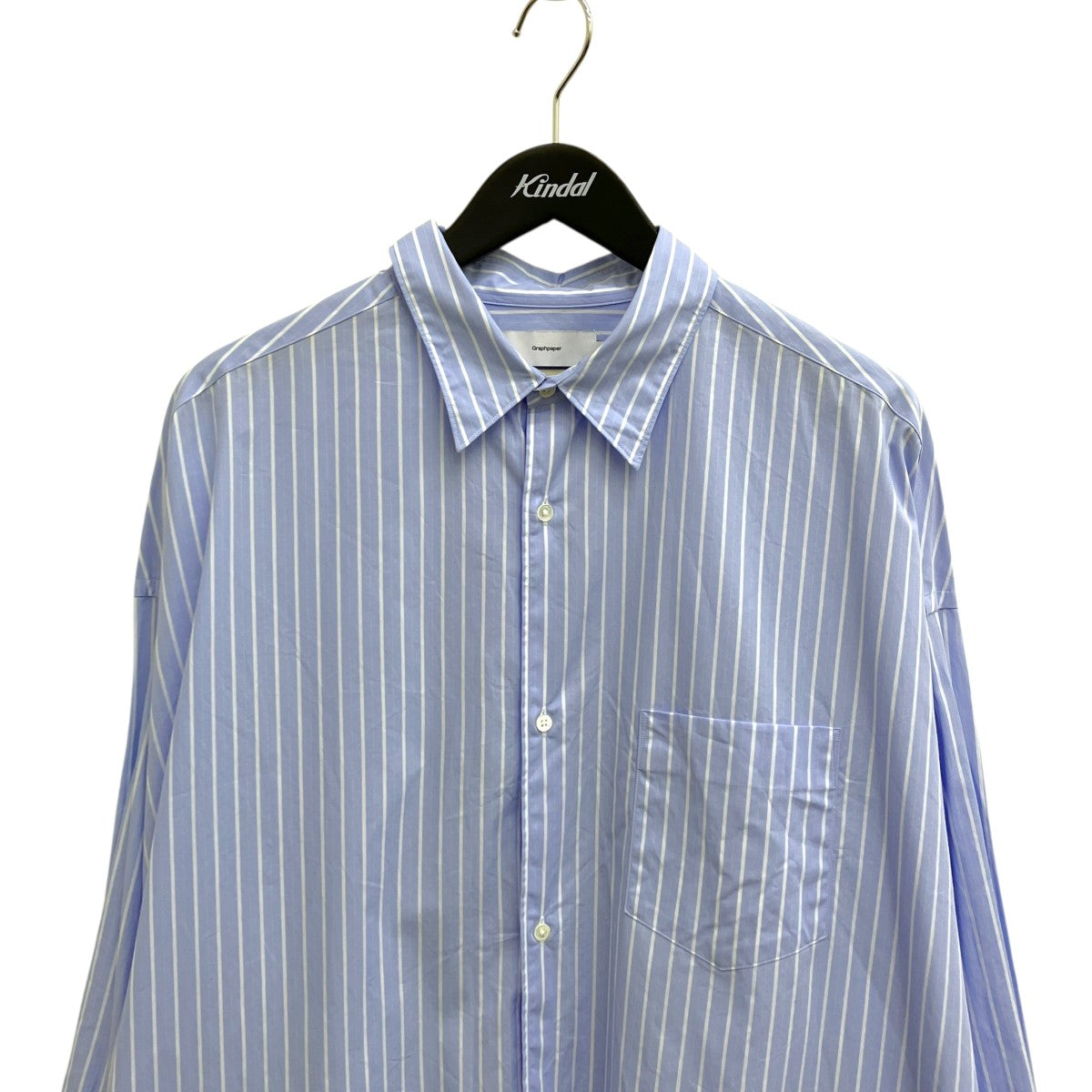 Graphpaper SIDOGRAS L S Oversized Regular Collar ShirtSIDOGRAS ShirtストライプシャツGM242-50002