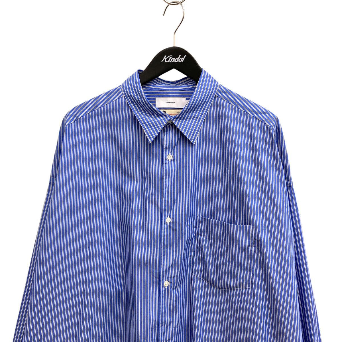SIDOGRAS L S Oversized Regular Collar ShirtストライプシャツGM252-50010