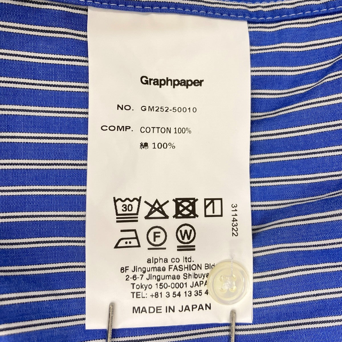SIDOGRAS L S Oversized Regular Collar ShirtストライプシャツGM252-50010