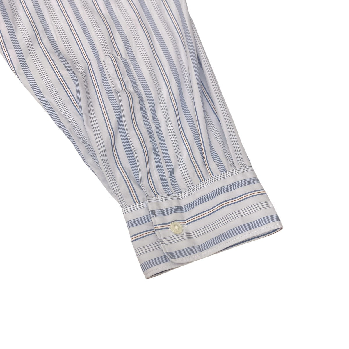 Broad L S Oversized Regular Collar Shirtストライプ長袖シャツGM243-50001STB