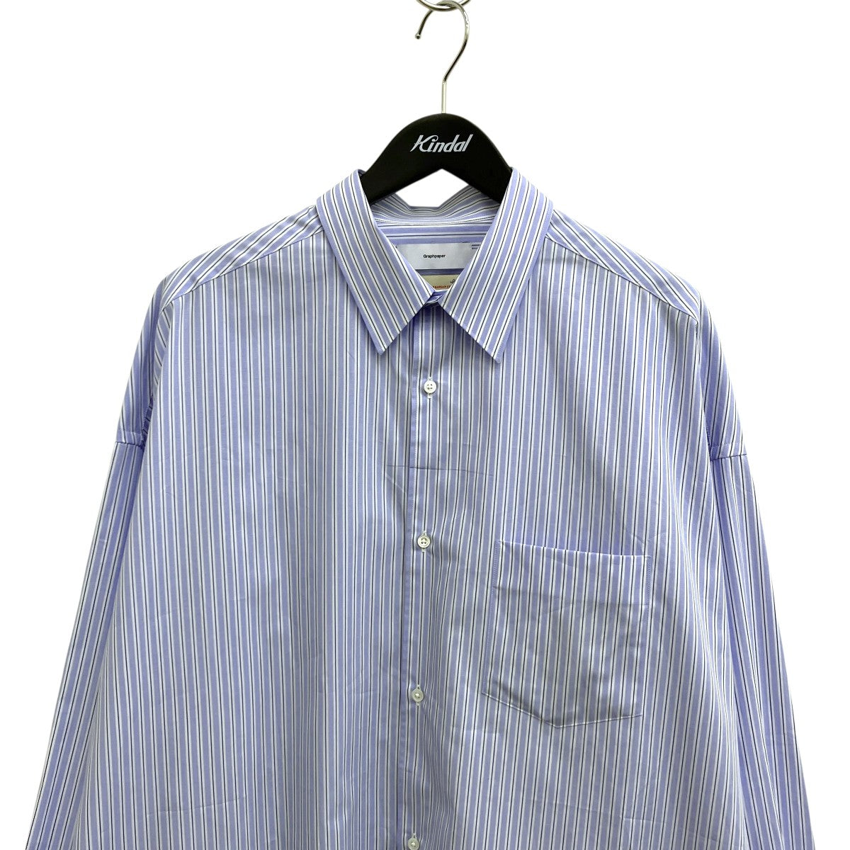SIDOGRAS L S Oversized Regular Collar ShirtストライプシャツGM252-50010