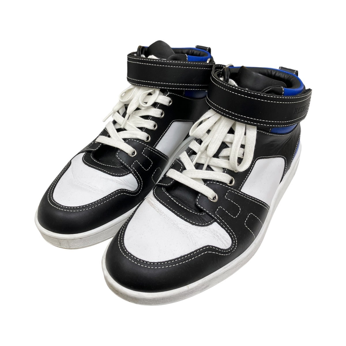 Ｈステッチ レザーハイカットスニーカー