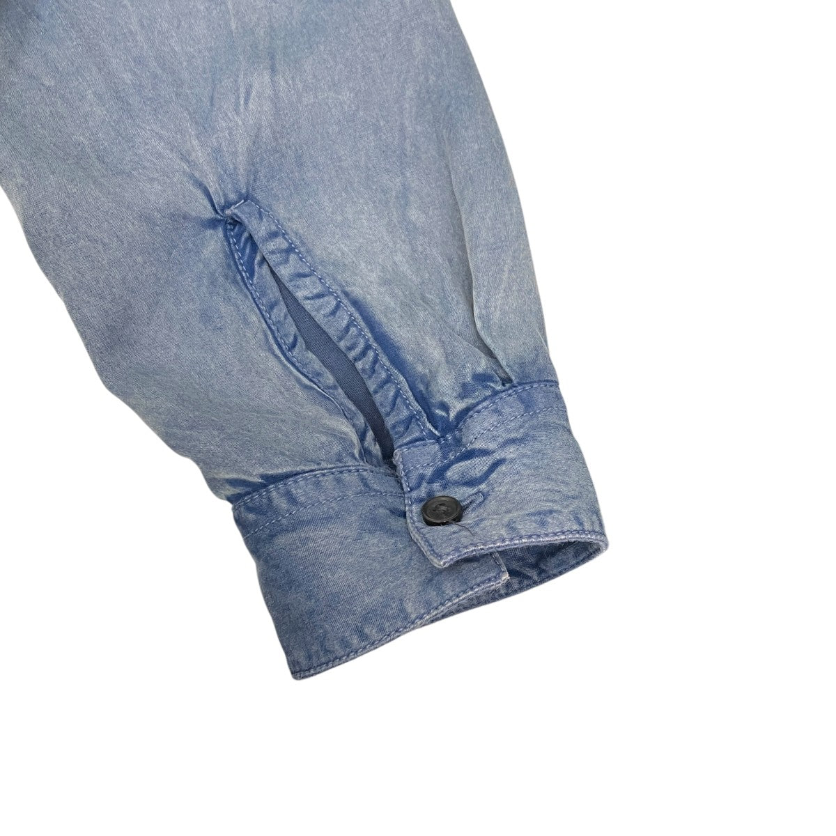 Shirt in denim-effect satin長袖シャツ0JMCD