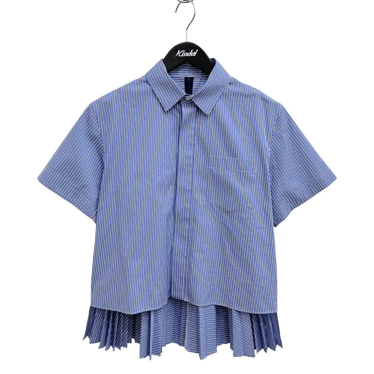 25SSCotton Poplin Shirtストライプ半袖シャツ25-07762