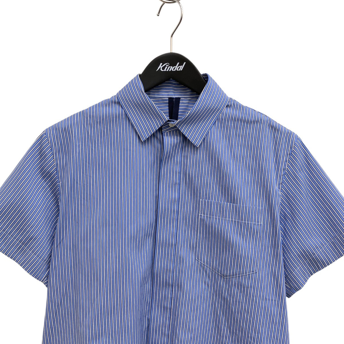 25SSCotton Poplin Shirtストライプ半袖シャツ25-07762