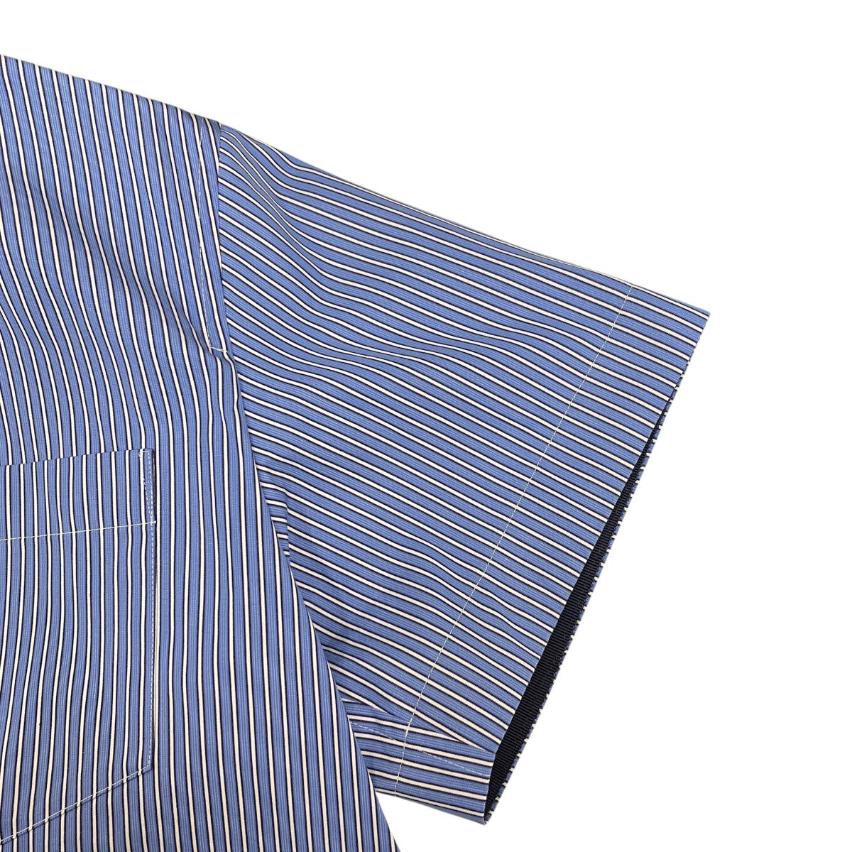25SSCotton Poplin Shirtストライプ半袖シャツ25-07762
