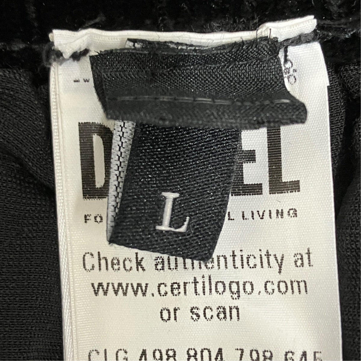 DIESEL P-HAY サイドライン ベロアトラックパンツ A18469 0AJFR 古着・中古-7枚目のアイテム画像