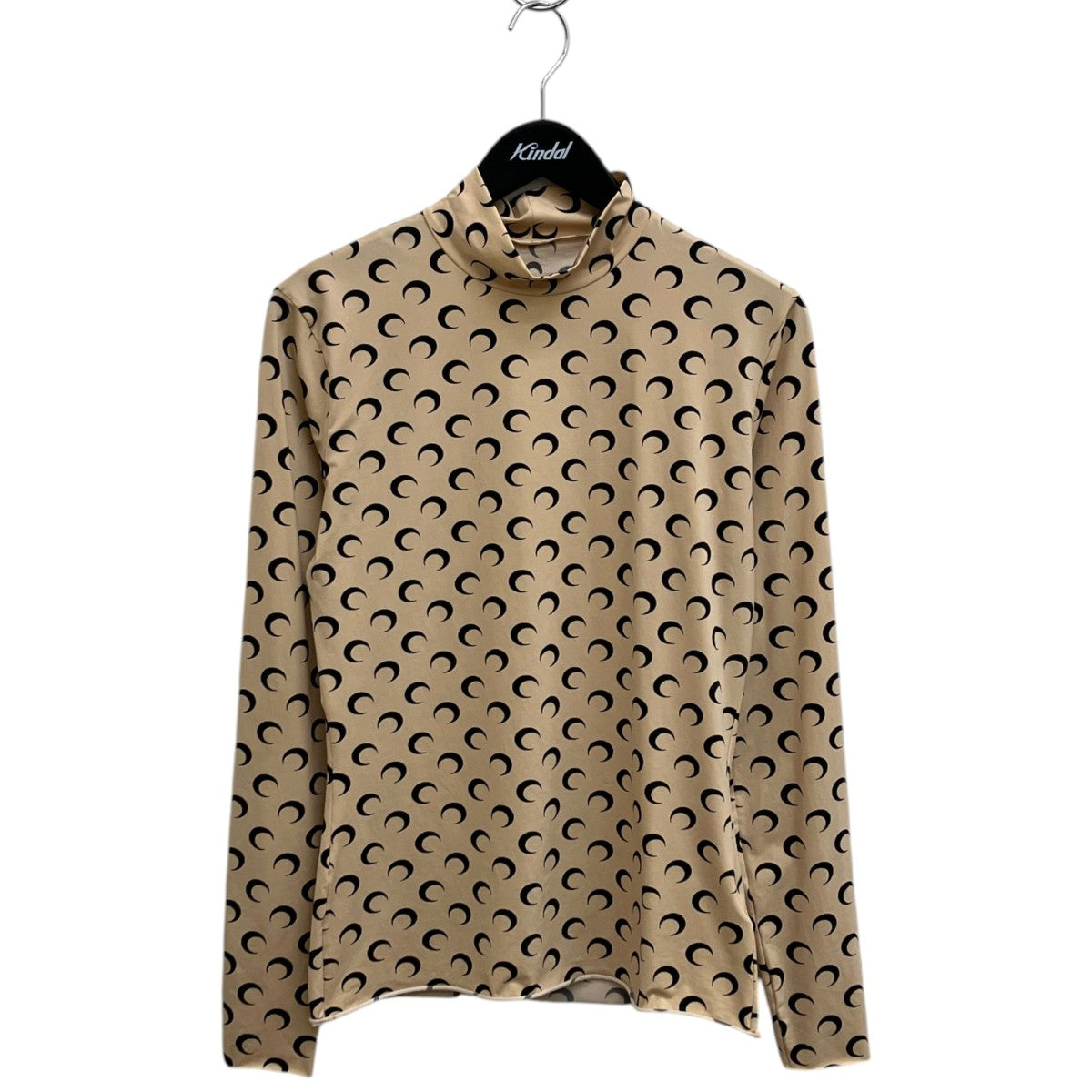 Moon Printed Jersey Ls Highneck Top長袖カットソー
