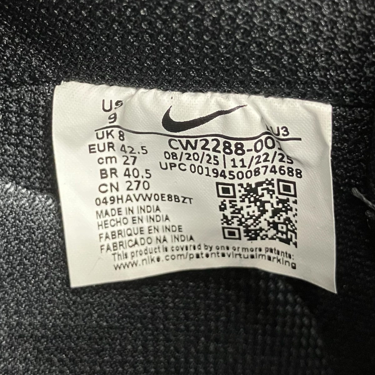 AIR FORCE1 LOWスニーカーCW2288-001