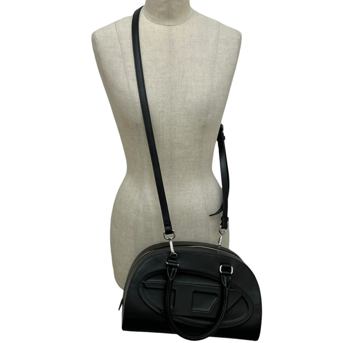 DIESEL DOME TOP HANDLEショルダーバッグP8279 古着・中古-2枚目のアイテム画像