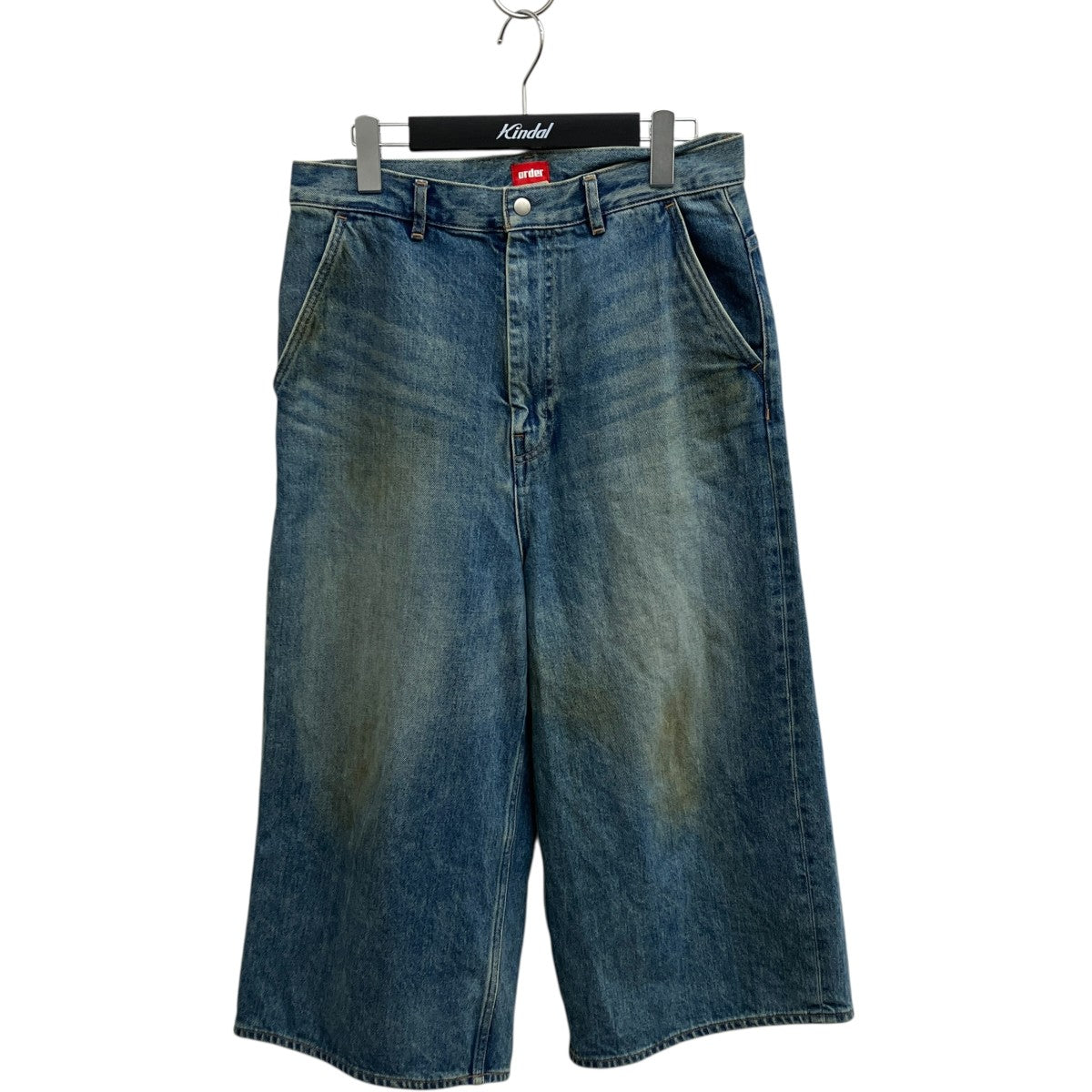 order LOOSE DENIM HALF PANTS VINTAGEデニムパンツorder-029-V 古着・中古-1枚目のアイテム画像