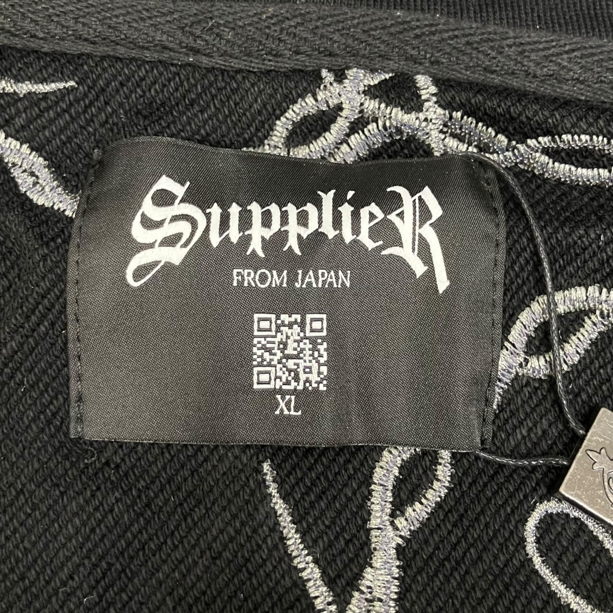 CROSS CHAIN EMBROIDERY ZIP HOODIEジップパーカー