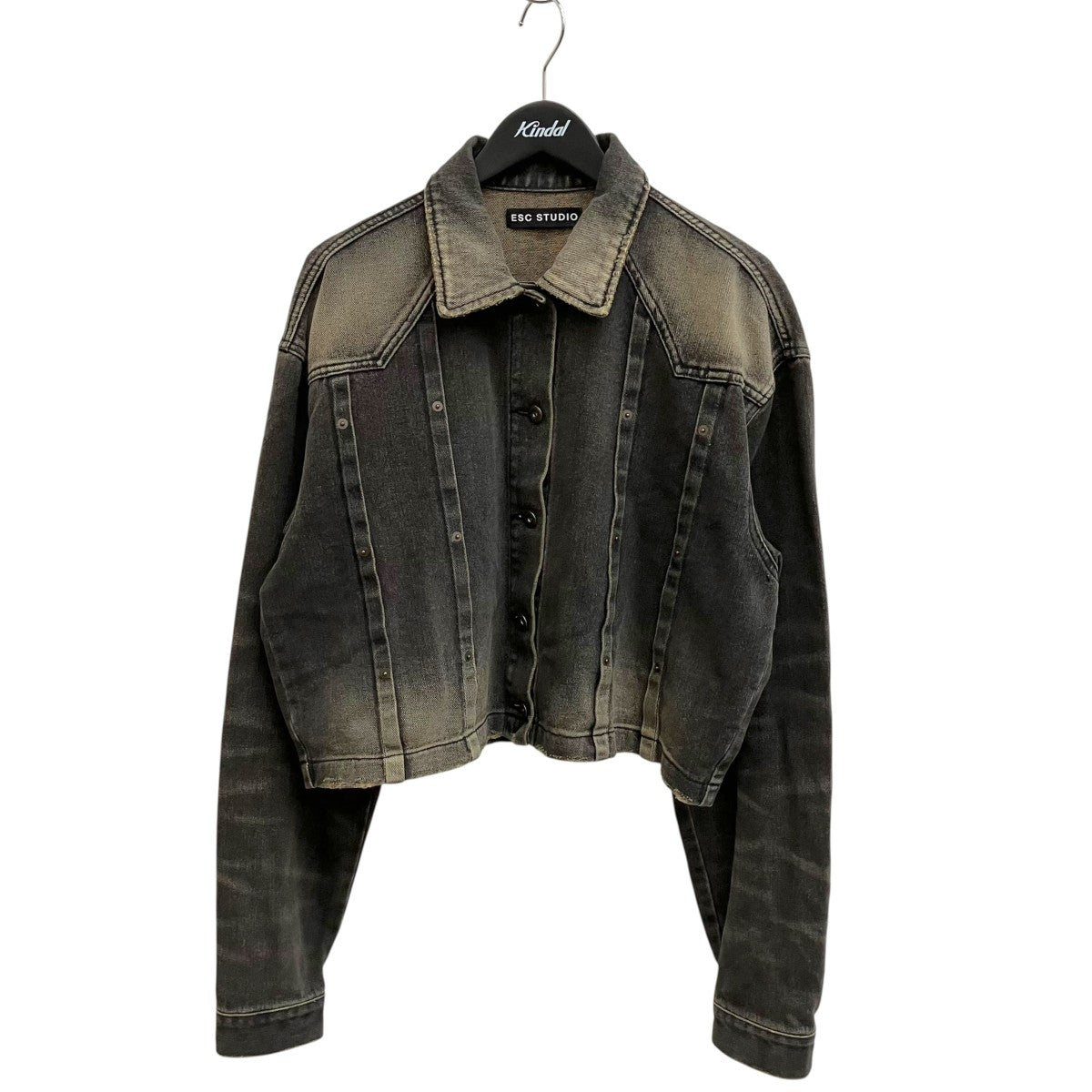 wrinkled washing denim crop jacketデニムジャケット