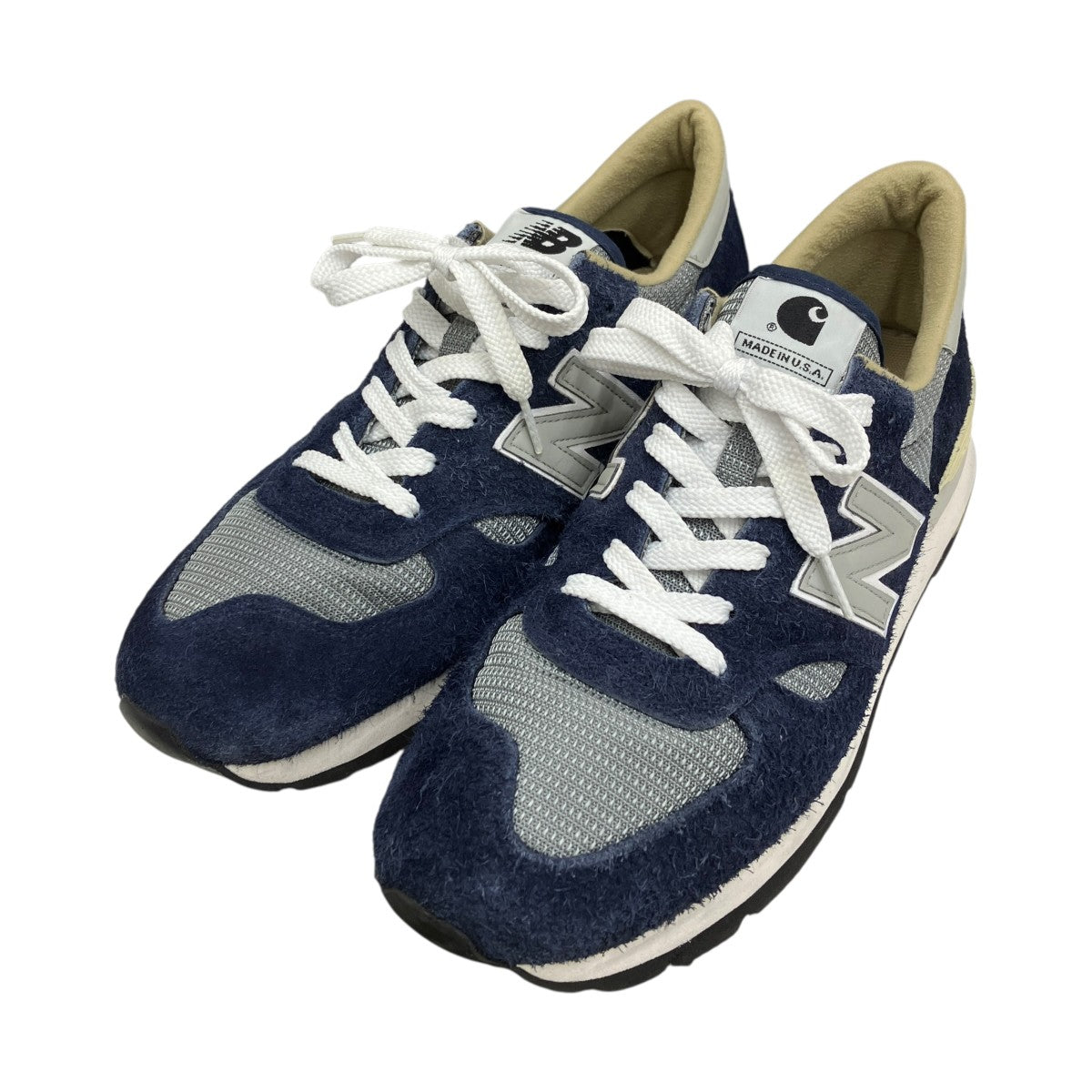 NEW BALANCE×CarHartt M990CH1スニーカー 古着・中古-1枚目のアイテム画像