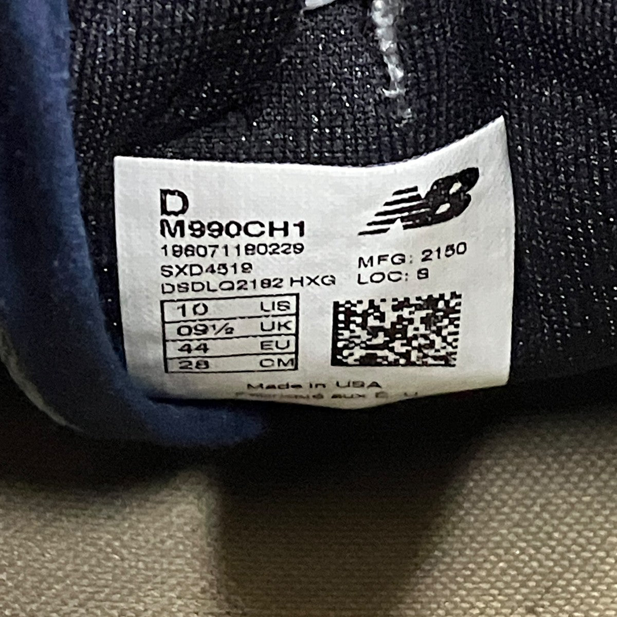 NEW BALANCE×CarHartt M990CH1スニーカー 古着・中古-10枚目のアイテム画像