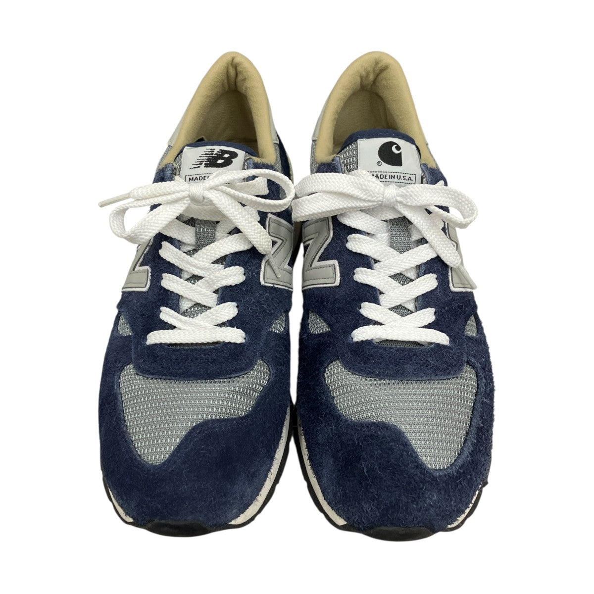 NEW BALANCE×CarHartt M990CH1スニーカー 古着・中古-2枚目のアイテム画像