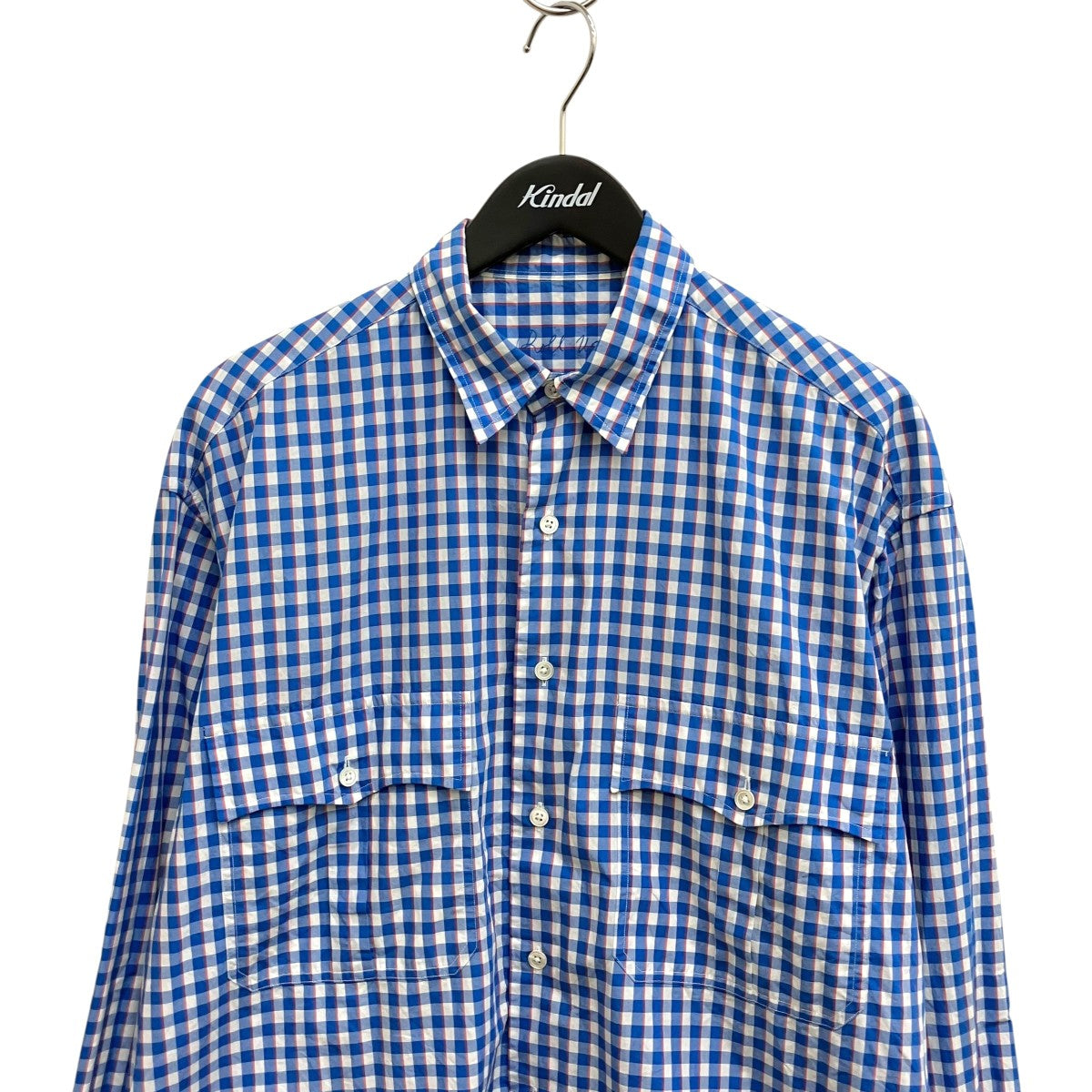 Roll Up Gingham Check Shirt長袖シャツ