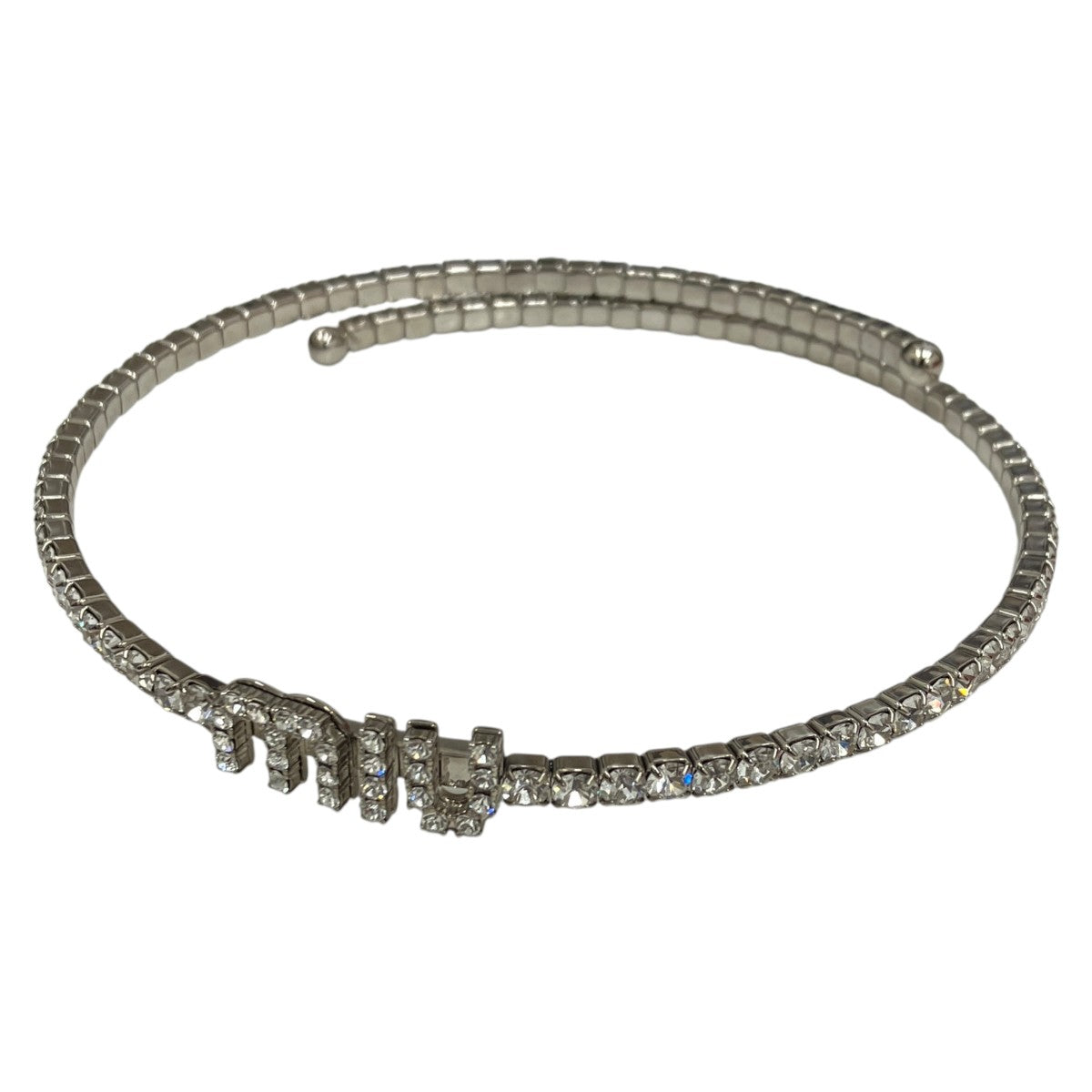 MIU MIU crystal necklaceチョーカー5JC871 古着・中古-1枚目のアイテム画像
