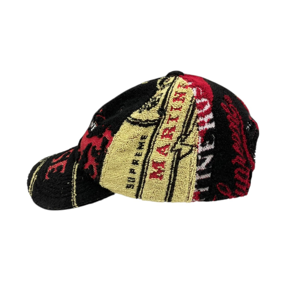 Martine rose×Supreme Towel 6-Panel Blackパイル地 キャップ ブラック