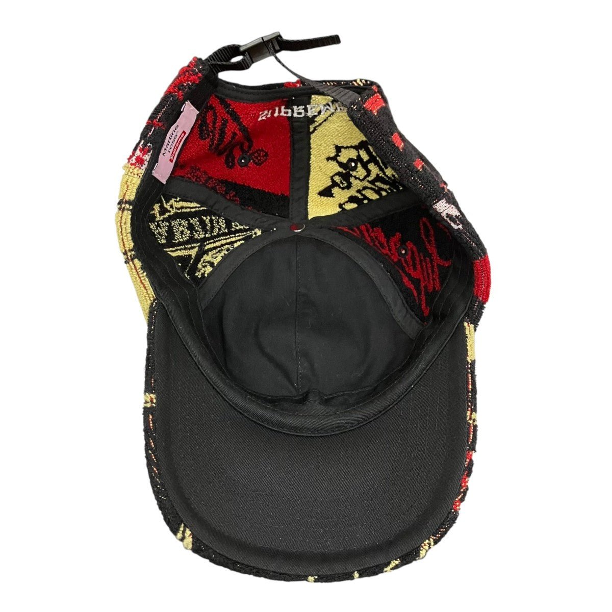Martine rose×Supreme Towel 6-Panel Blackパイル地 キャップ ブラック