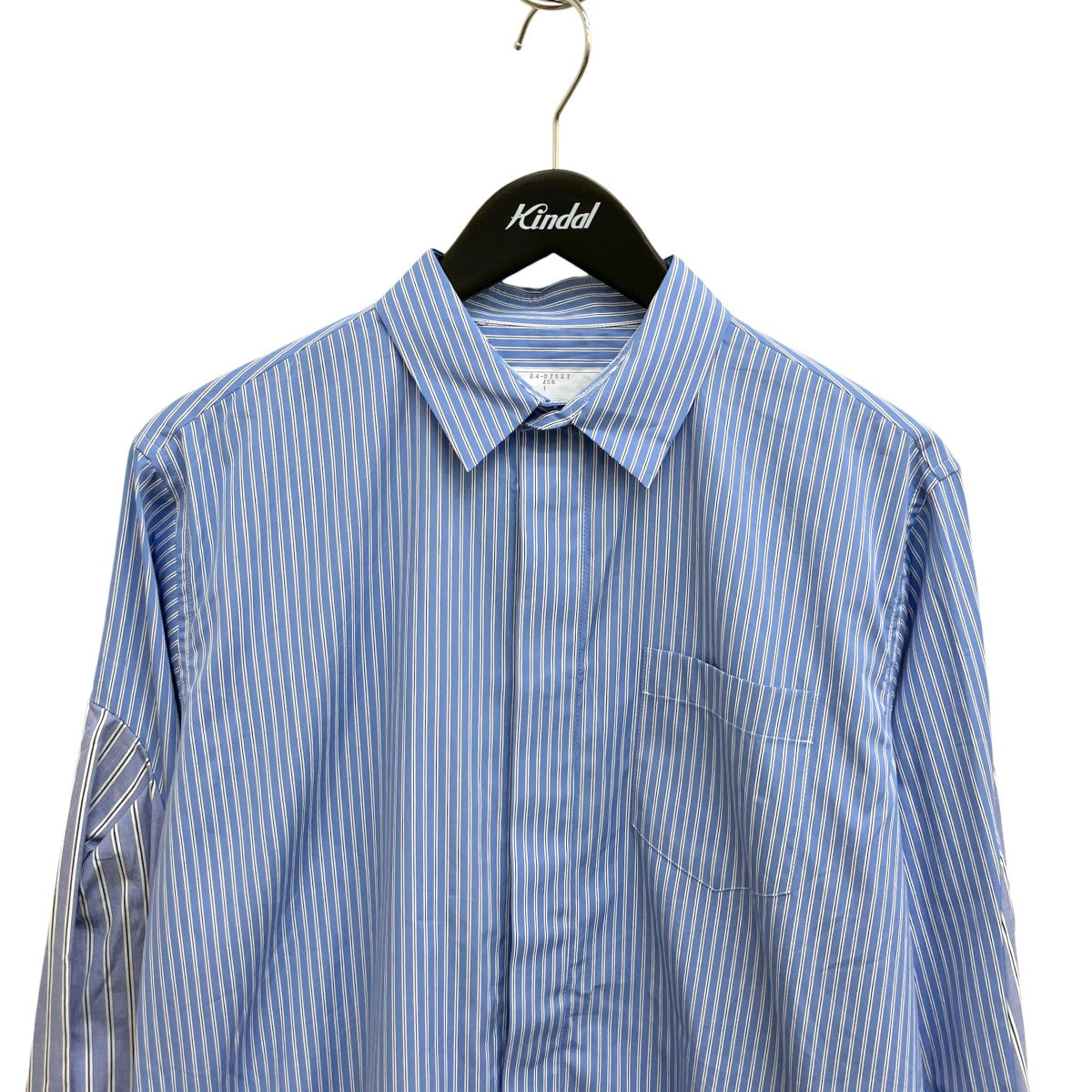 sacai(サカイ) ストライプドッキングシャツ長袖シャツ24-07527 24