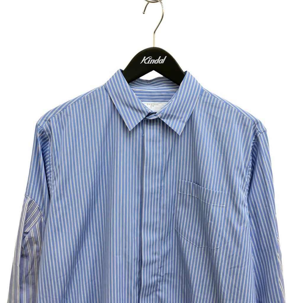 sacai(サカイ) ストライプドッキングシャツ長袖シャツ24-07527 24 