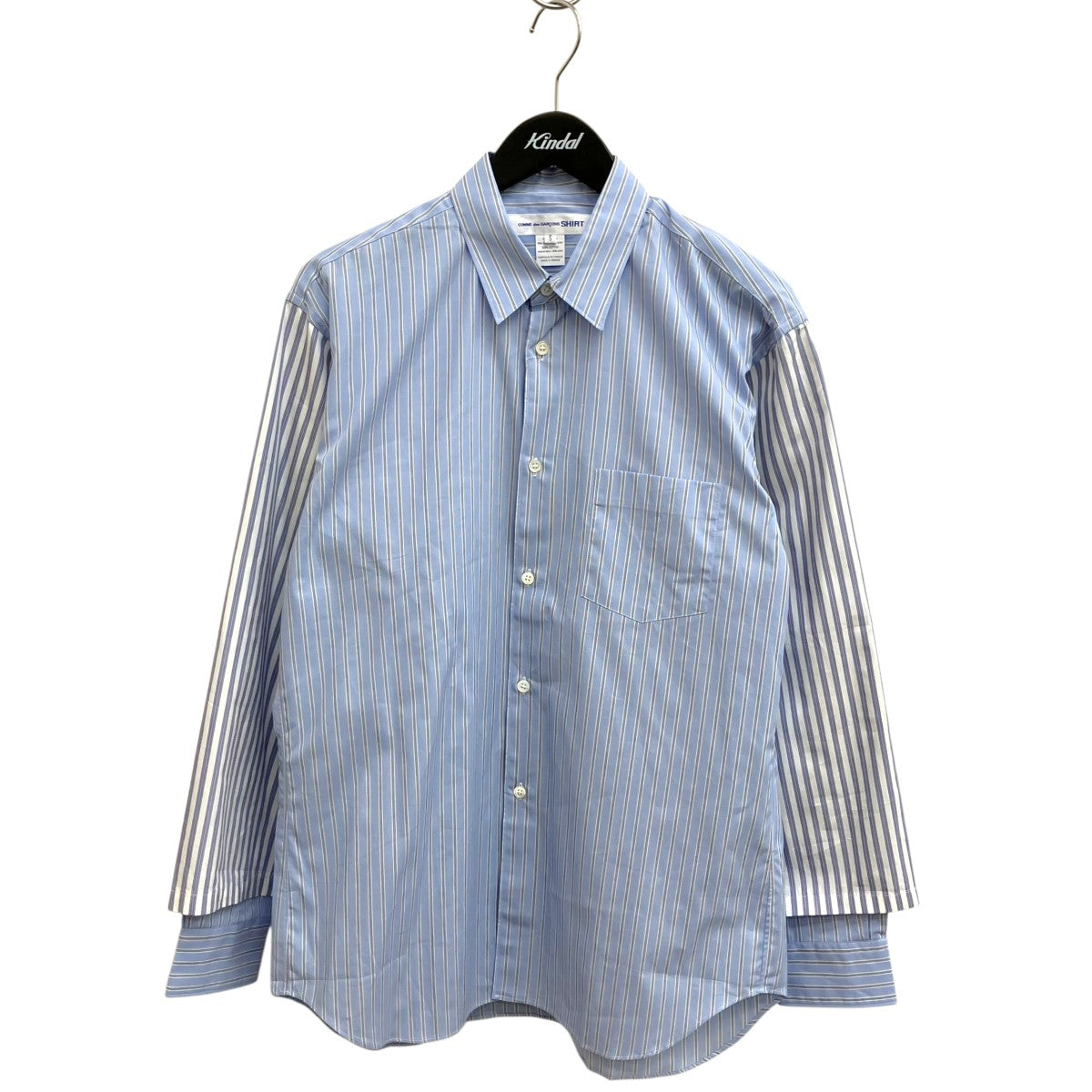 マルチストライプ柄シャツ長袖シャツFP-B039