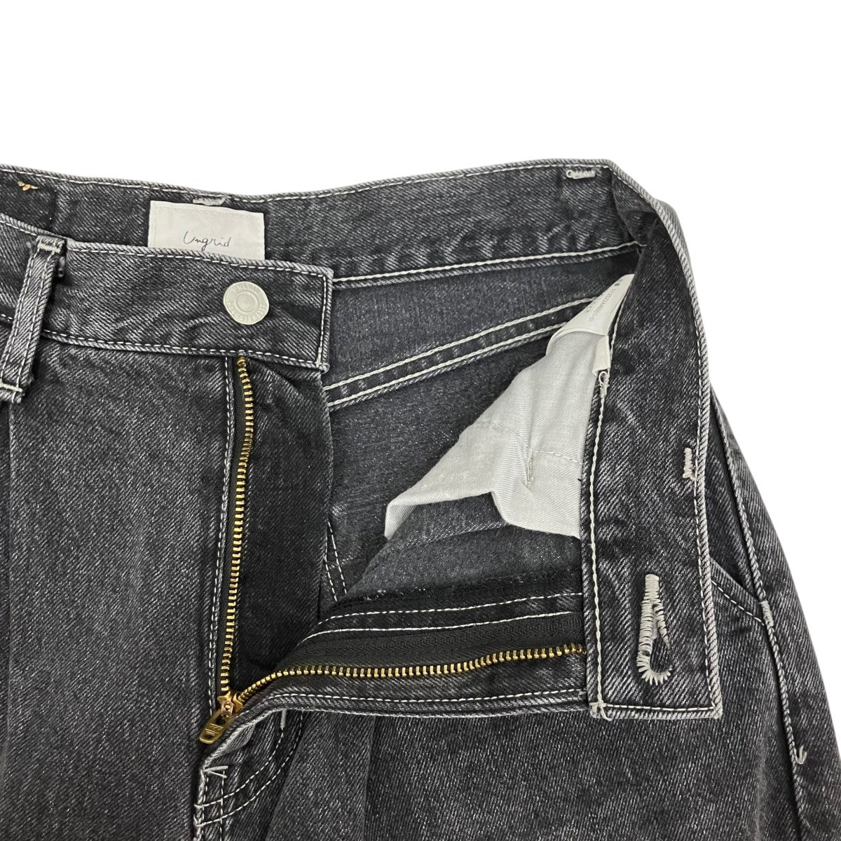 ウエストタックカーブデニムデニムパンツ112522446001-01