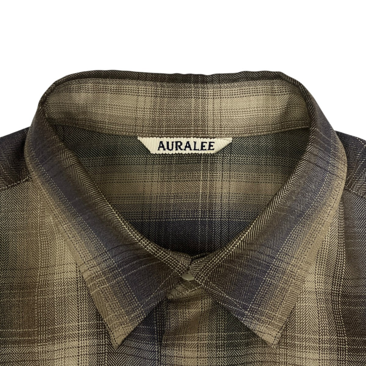 AURALEE(オーラリー) SUPER LIGHT WOOL CHECK SHIRTチェックシャツ