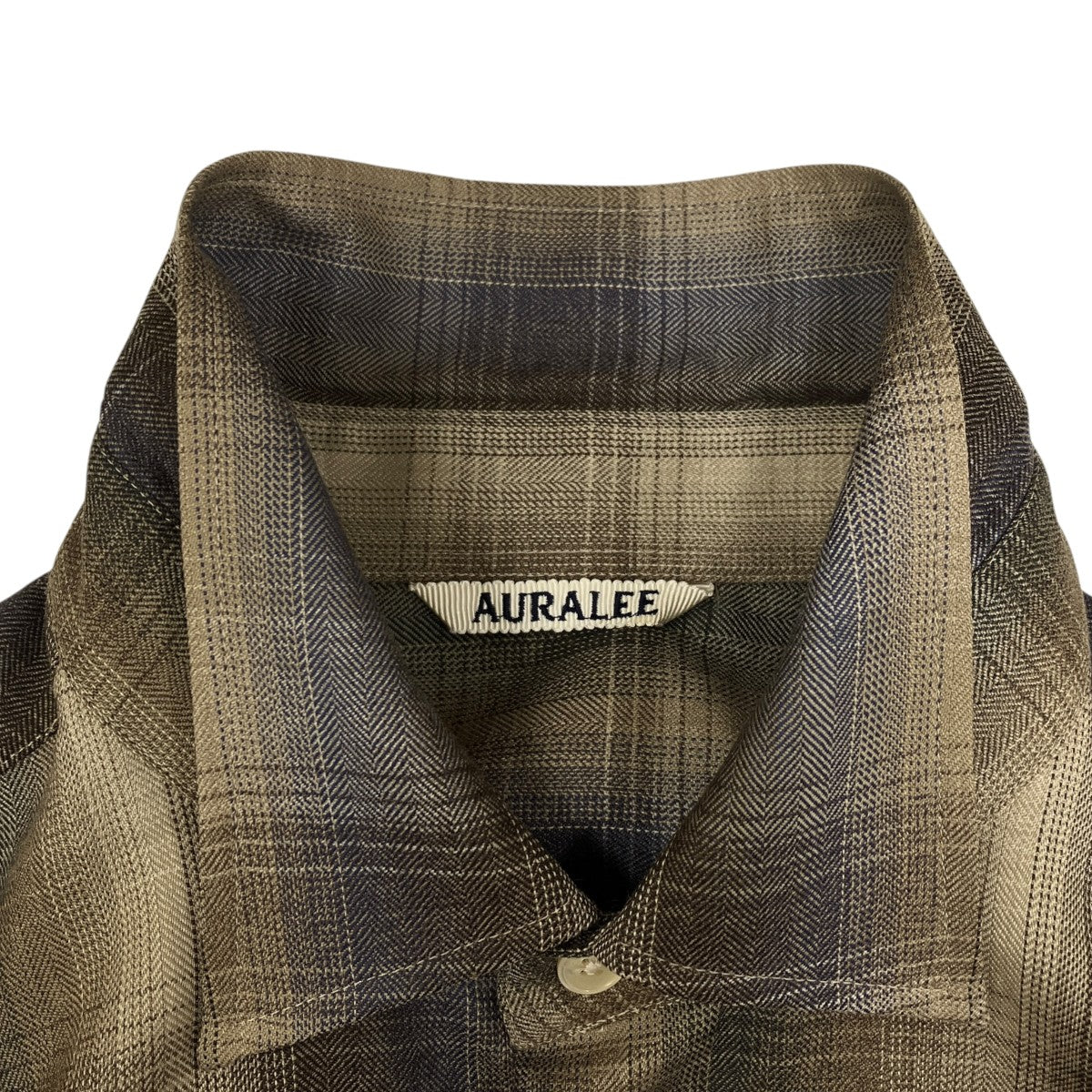 AURALEE(オーラリー) SUPER LIGHT WOOL CHECK SHIRTチェックシャツ