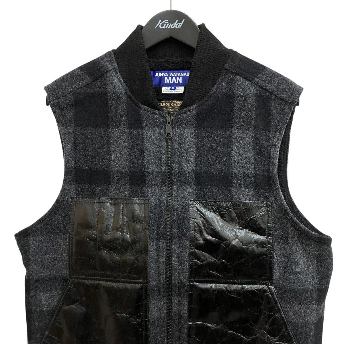 マッキーノウール×レザー FILSON WネームベストWP-V001