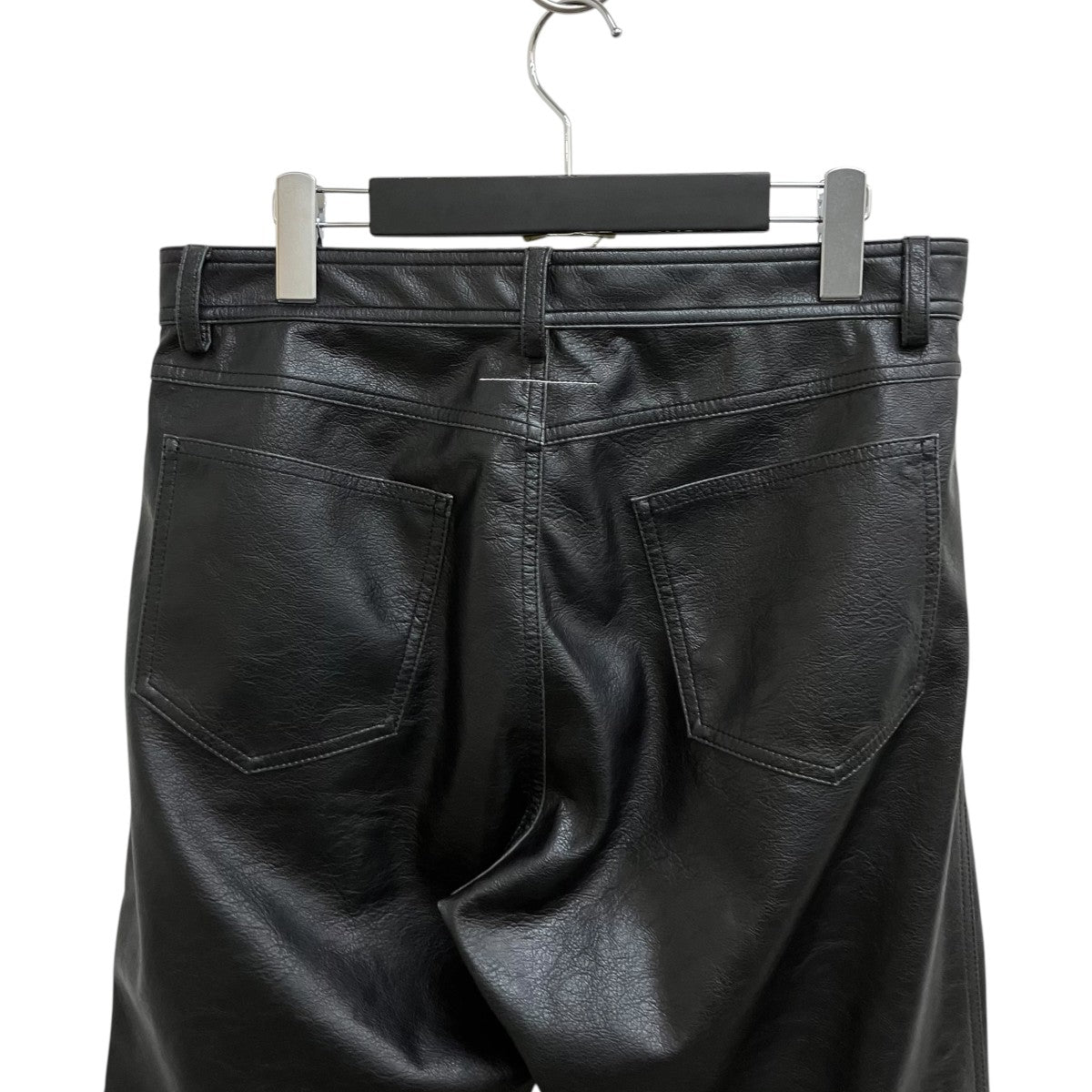 25AWシンセティックレザー エンボス加工 5ポケットレザーパンツSH2LA0045